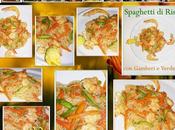 Spaghetti riso gamberi verdure