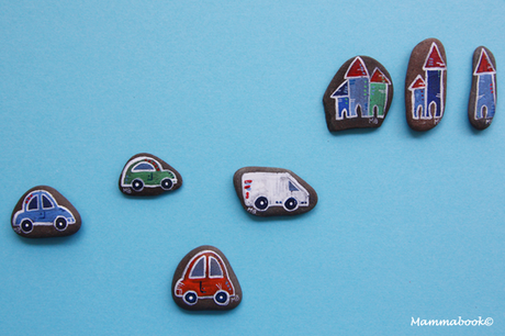 Set da gioco con i sassi… e una lumacona – Car Game Set Set da gioco con i sassi… e una lumacona – Car Game Set