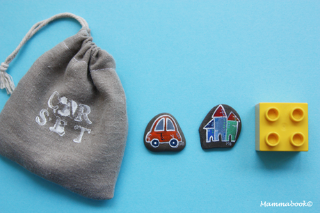 Set da gioco con i sassi… e una lumacona – Car Game Set Set da gioco con i sassi… e una lumacona – Car Game Set
