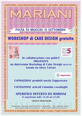 WORKSHOP GRATUITO DI CAKE DESIGN A MUGGIO' (MB)
