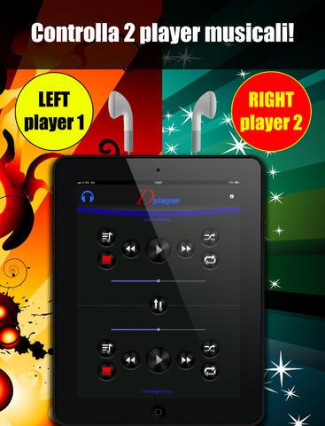 Double Player for Music with Headphones (Ascolta 2 canzoni contemporaneamente con le cuffie) iPad