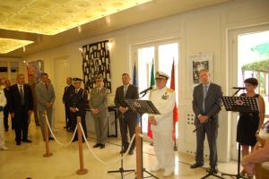 L’Ammiraglio Binelli Mantelli alla cerimonia di chiusura della Delegazione Italiana Esperti in Albania