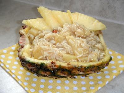 Risotto tropicale all'ananas, mandorle e curry