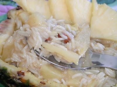 Risotto tropicale all'ananas, mandorle e curry