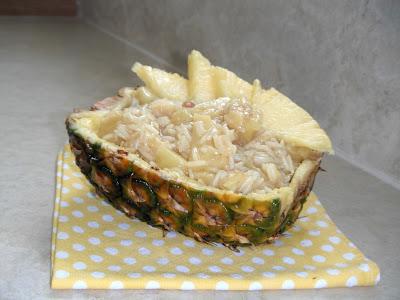 Risotto tropicale all'ananas, mandorle e curry