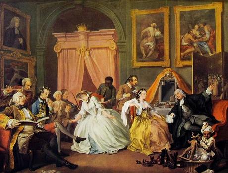 Matrimonio alla moda, e l'influenza della pittura italiana su quella anglosassone