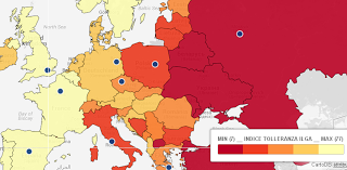 Una mappa mondiale dell'omofobia