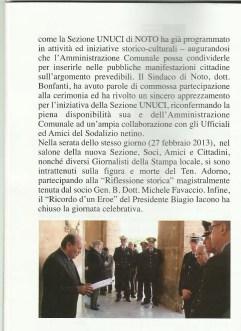 Noto/ Unuci. Attività dell’Associazione d’Arma.