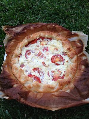 Quiche ai pomodori e ricotta di capra profumata al tartufo