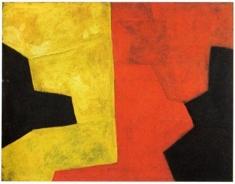 Lorenzelli Arte, Serge Poliakoff - 4. Composition abstraite noir rouge jaune, 1957 63, olio su tela, cm 73x92