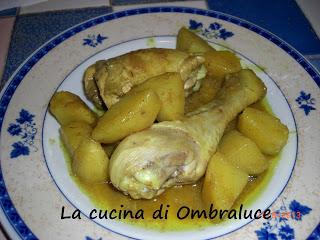 Pollo con curry e latte di cocco