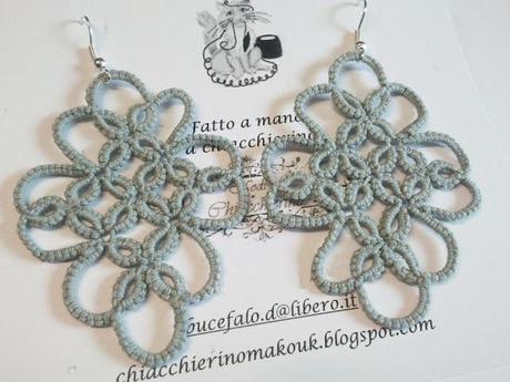 Gwenn - orecchini a chiacchierino - tatting earrings