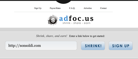 AdFoc.us nuovo short url molto remunerativo AdFoc.us nuovo short url molto remunerativo