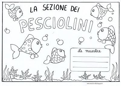 Per la porta della sezione: cuccioli, pesciolini, passerotti, gabbiani, leoncini ed orsetti!