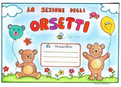 Per la porta della sezione: cuccioli, pesciolini, passerotti, gabbiani, leoncini ed orsetti!