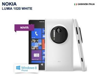 Acquista online il Nokia Lumia 1020 white con Unieuro.