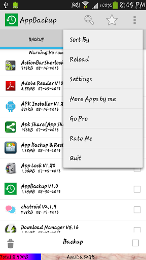  Android utility   App Backup and Restore to sd   per tenere al sicuro le vostre app e i vostri dati