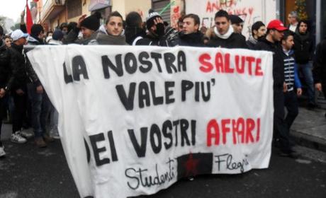 manifestazione discarica Campania terra di morte. La necessità di agire