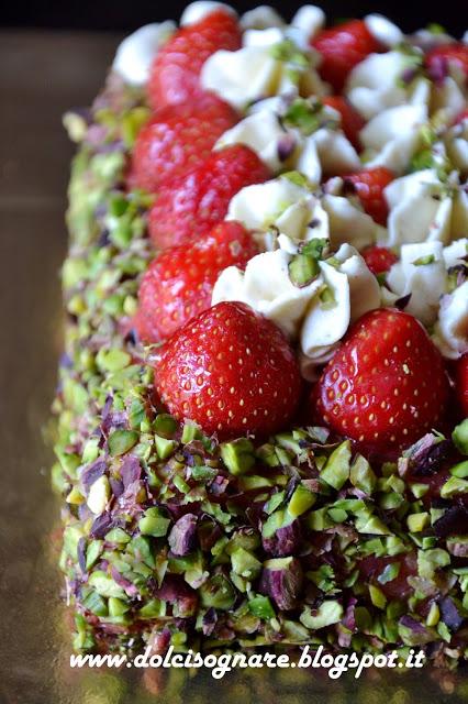 Tarte aux fraises à la crème de pistache