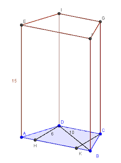 Problema svolto sull'area della superficie totale di un prisma retto che ha per base un trapezio isoscele