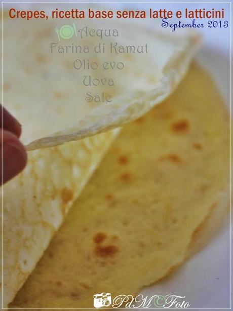 Crepes, ricetta base senza latte e latticini