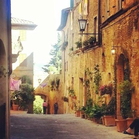 Un romantico scorcio di Pienza