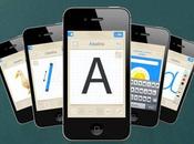 Imparare scrivere Alfabeto scoperta scrittura, applicazione iPhone iPad