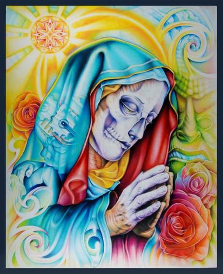 santa muerte tatuaggio