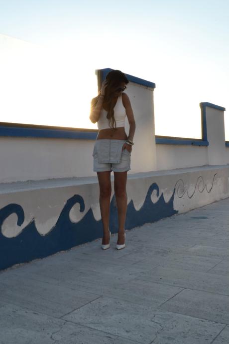 lovehandmade_barbara valentina grimaldi_outfit summer 2013_overall_white_crop zara_heels_gianvito rossi_furla bag