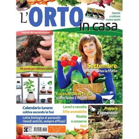 È in edicola il numero di settembre di L’ORTO IN CASA