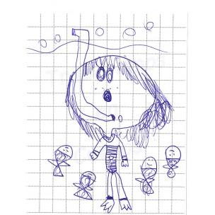 Eva, una disegnatrice di moda a 8 anni