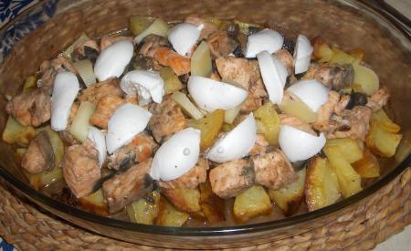 salmone,patate,mozzarella,bufala,affumicata