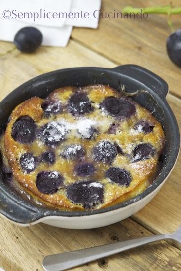 clafoutis all'uva nera 