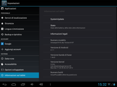 Mediacom 910i - Android 4.1.1