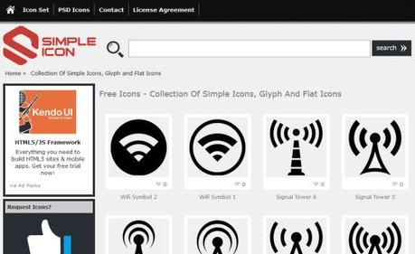 Simple Icon - un sito con oltre 600 icone gratis da scaricare