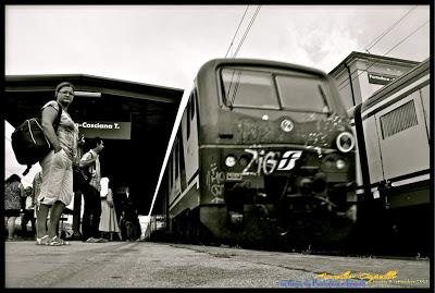 in treno, da Pontedera a Empoli