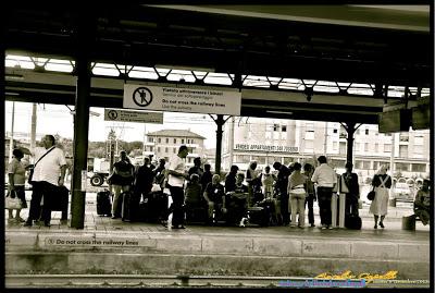 in treno, da Pontedera a Empoli