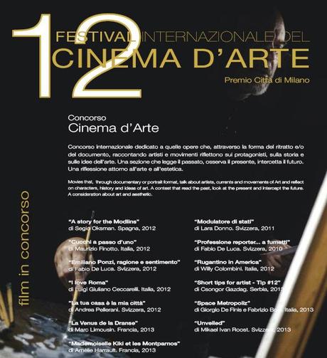 Festival Internazionale del Cinema d’Arte 2013 Palazzo Reale Milano