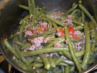 Fagiolini al sugo con carne tritata