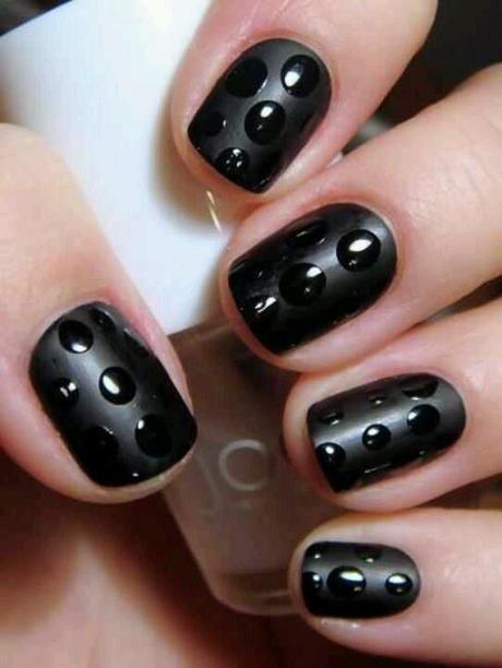 Black manicure