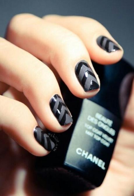 Black manicure