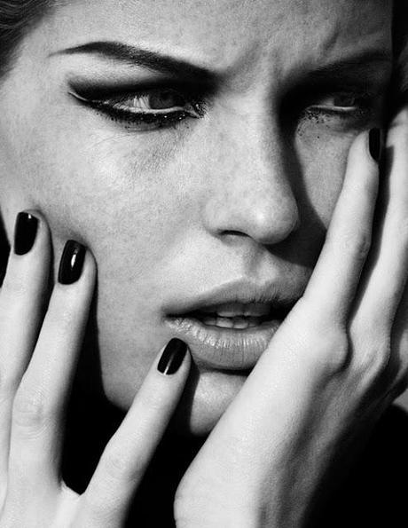 Black manicure