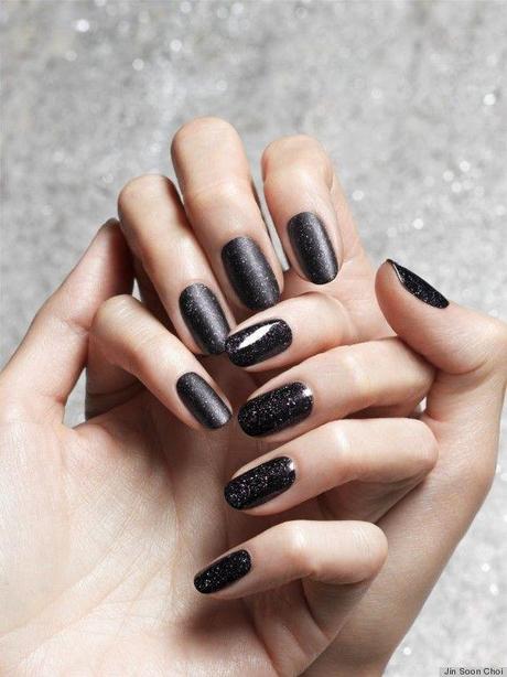 Black manicure