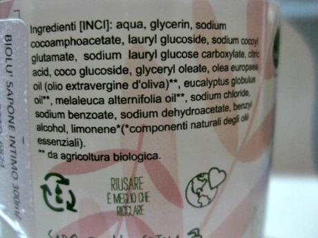 BIOLU' - Sapone intimo lenitivo (pH 4.0) biologico e vegano.