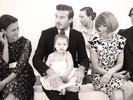 Harper Beckham alla New York Fashion Week con Anna Wintour