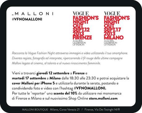 Eventi - Vogue fashion's night out 17 Settembre 2013: gli eventi