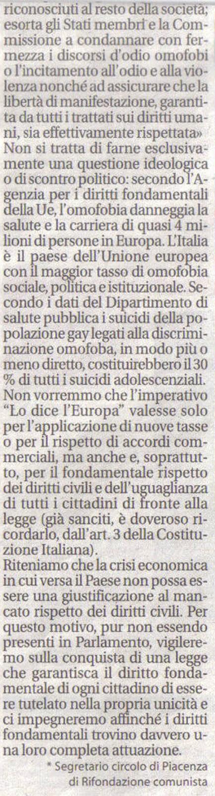 RASSEGNA STAMPA