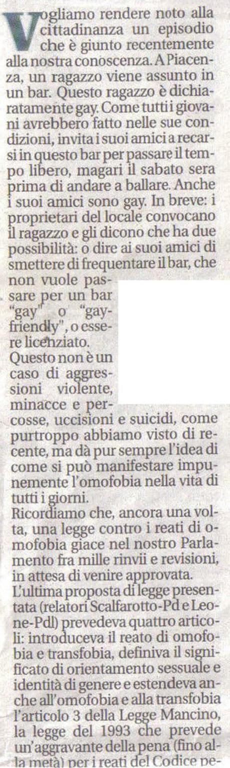 RASSEGNA STAMPA