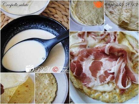 Crespelle salate in pirofile monoporzione