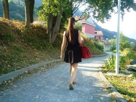 little black dress and a red treasure